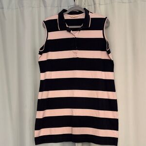 Brooks Brothers Navy and Pink Polo sleeveless Dress, size XL